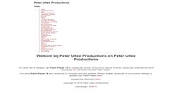 Desktop Screenshot of peterultee.com